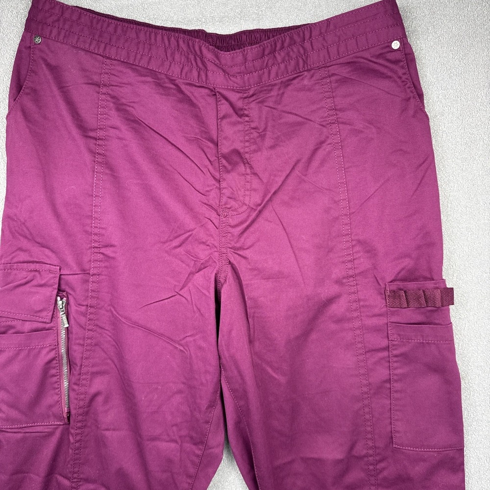 Beyond Scrubs Women's Pants In Egg Plant Purple Size XL RN 102904